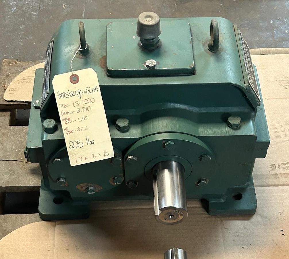 Used HORSBURGH & SCOTT,LS-1000,SPEED REDUCER 23.3HP 2.810 RATIO 1150RPM