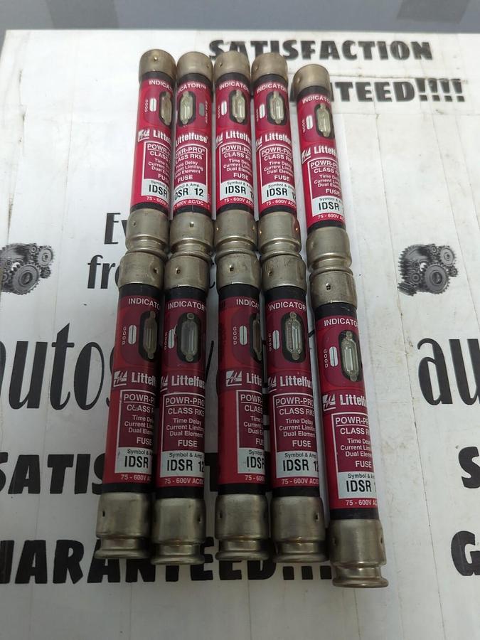 LITTELFUSE,IDSR-12,INDICATOR 12 AMP FUSES LOT OF 10 NOS