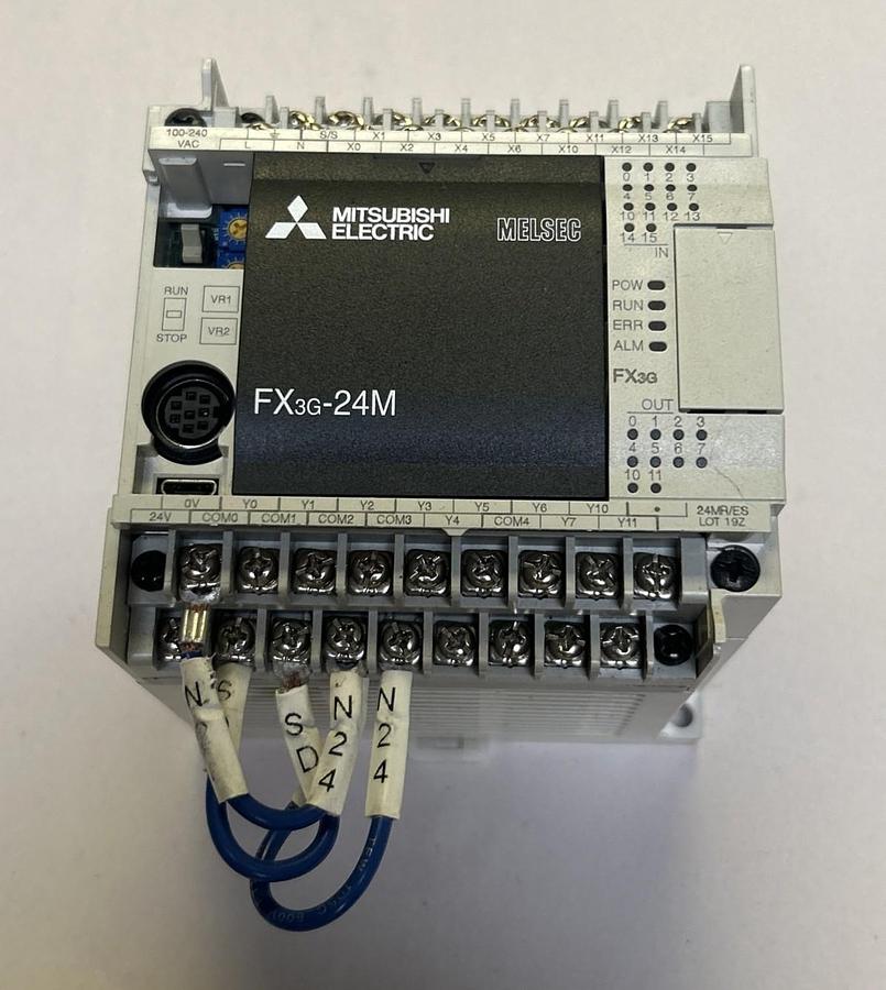 Used MITSUBISHI,FX3G-24MR/ES,PROGRAMMABLE CONTROLLER