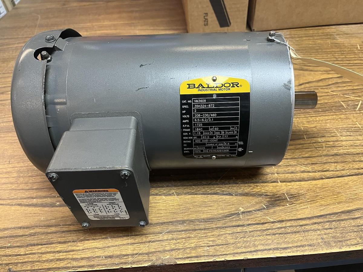 BALDOR,VM3609,MOTOR 2HP 1725RPM 3PH 184C