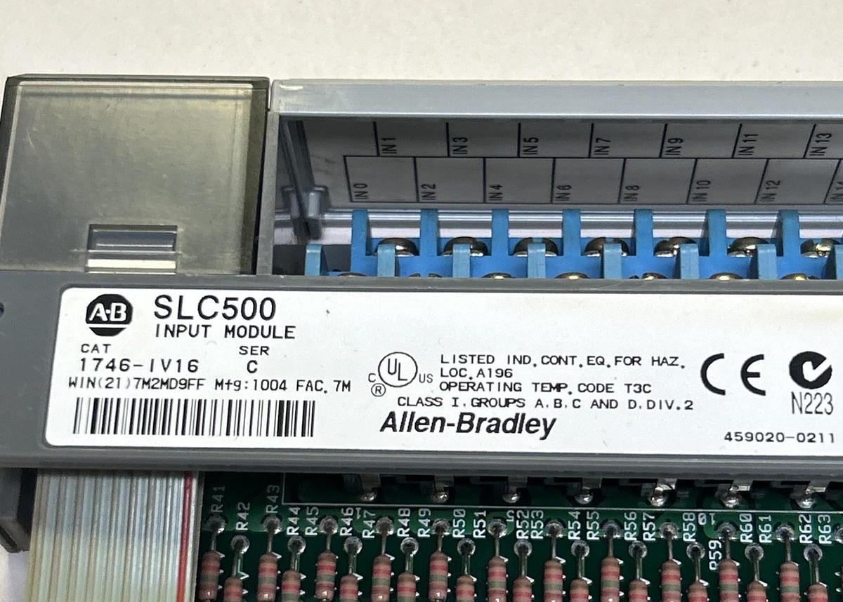 Used ALLEN BRADLEY,1746-IV16,SLC500 INPUT MODULE