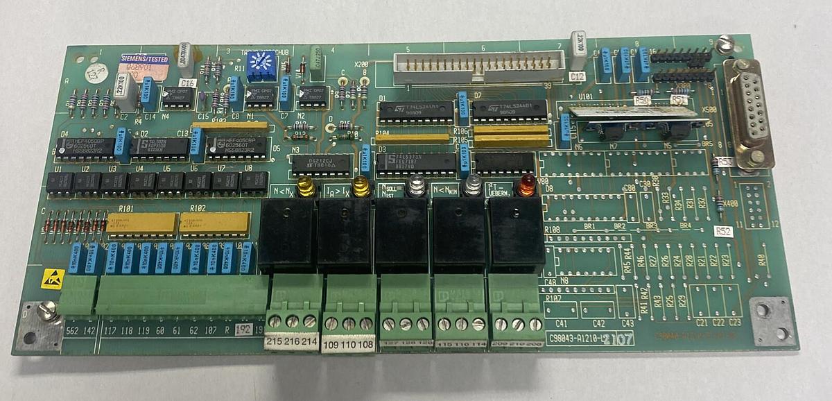 Used SIEMENS,C98043-A1210-L2107 / C98040-A1210-P1-02-86,PC BOARD SIMOREG MODULE