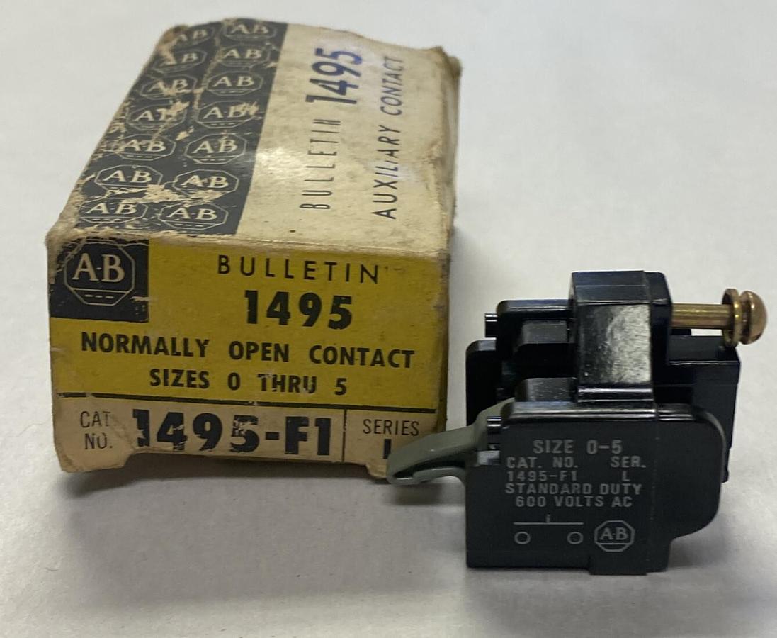ALLEN BRADLEY,1495-F1,SER L AUXILIARY CONTACT SIZE0-5 NOS
