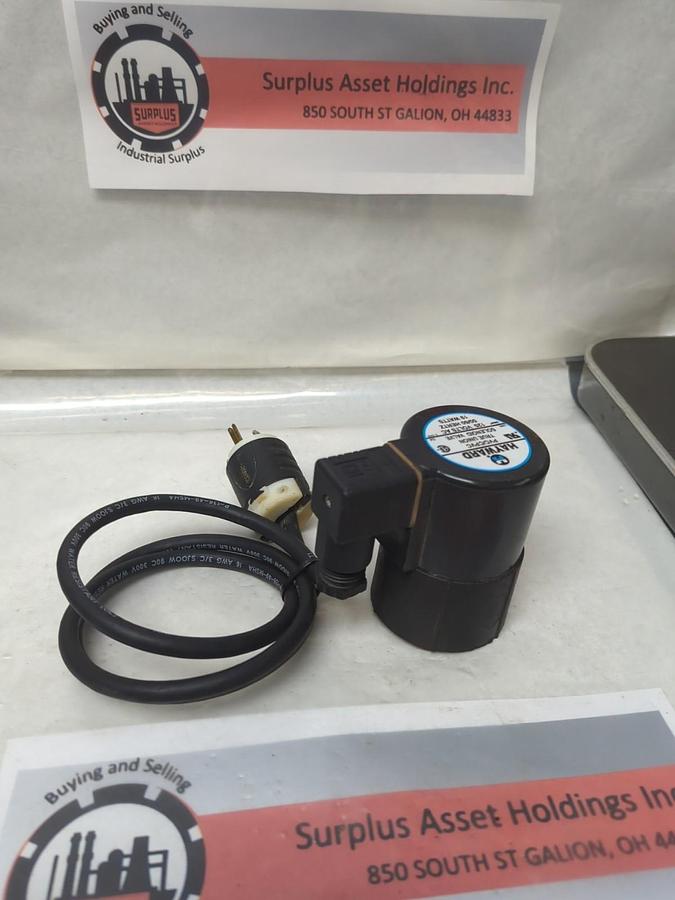 Used HAYWARD,PVC/CPVC,TRUE UNION SOLENOID VALVE WITH CORD 120VOLTS AC 50/60HZ 19WATT