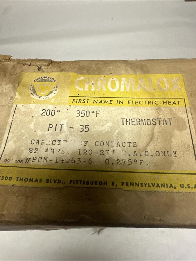 Chromalox,SPDT 7720,PIT-35 200-350 Degree Thermostat NEW