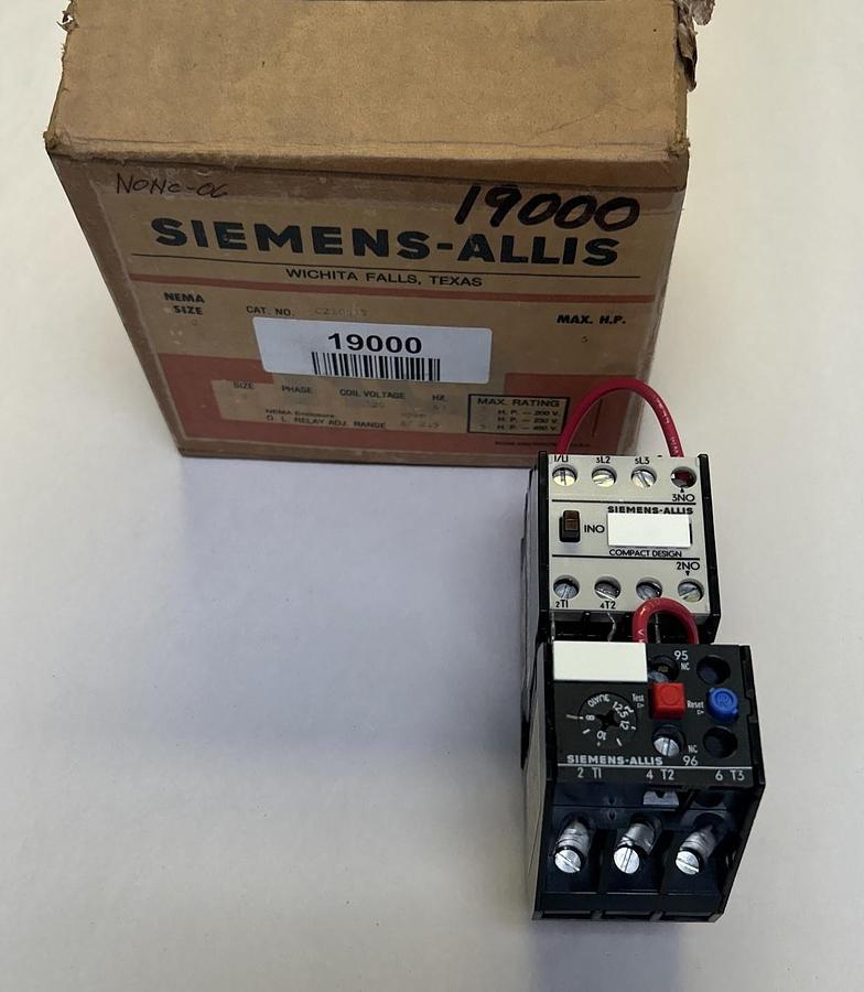 SIEMENS,C210S1Y,OVERLOAD RELAY NOS