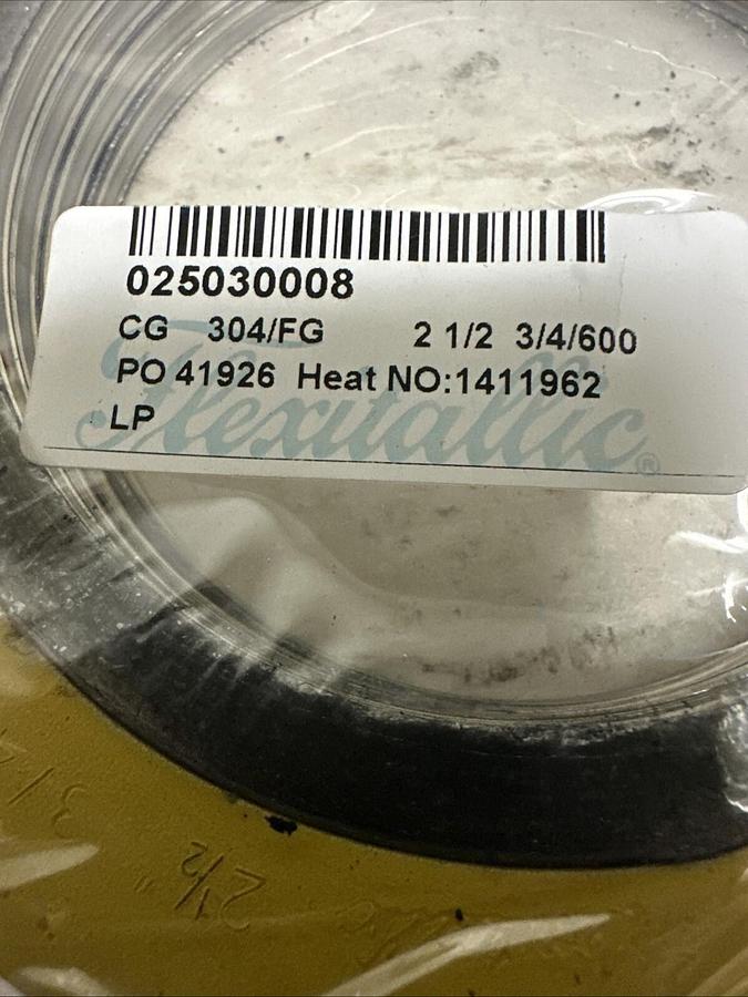 Used Flexitallic,CG 304/FG 2-1/2 3/4/600,Gaskets Pack of 4