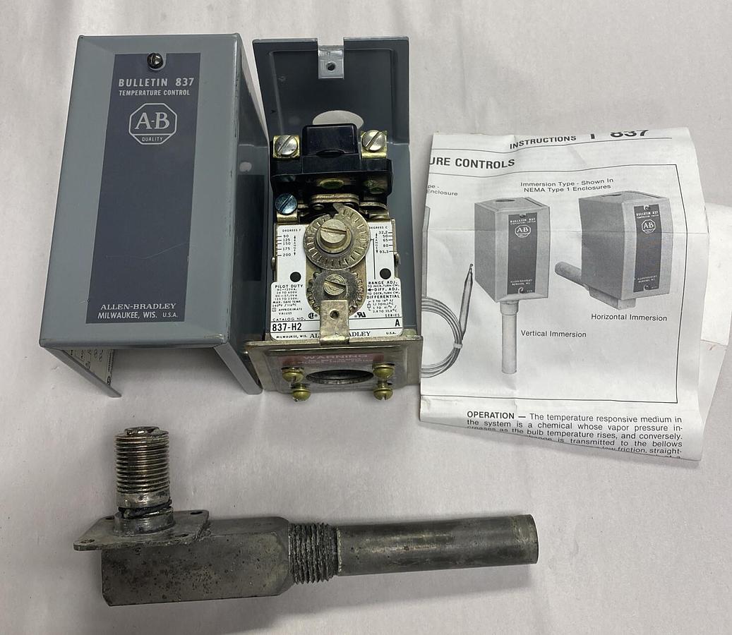 ALLEN BRADLEY,837-H2,SER. A TEMPERATURE CONTROL NOS