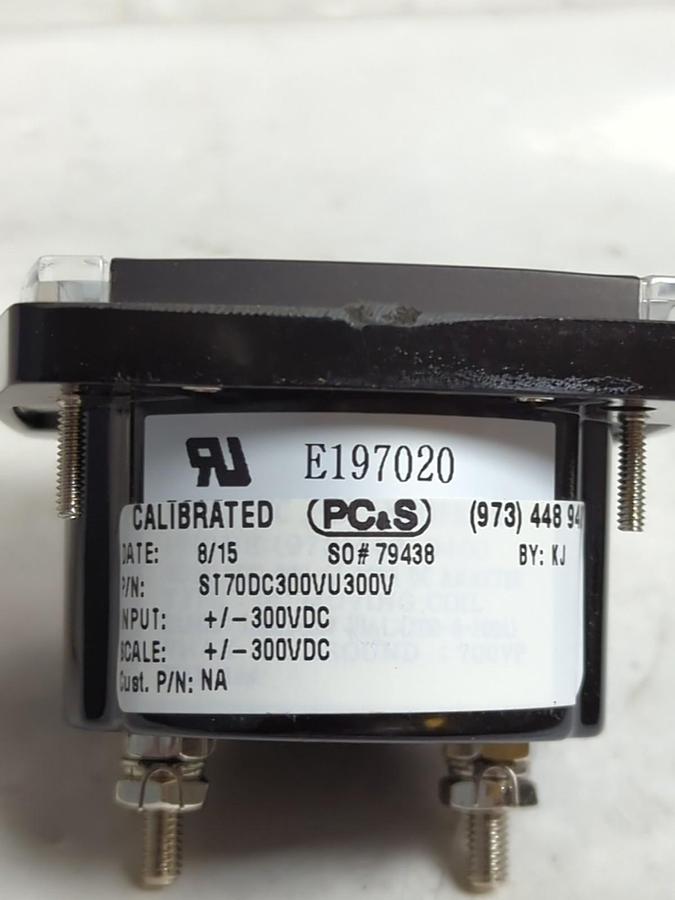 PC.S,ST70DC300MVU300ADC,PRESSURE GAUGE -300-300 DC AMPERES NOS