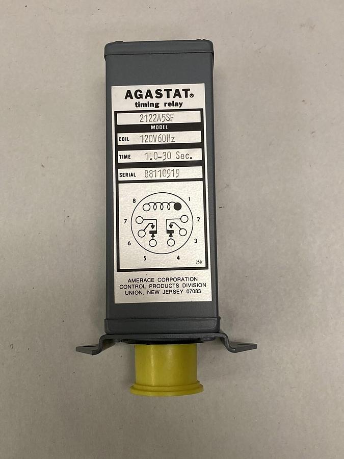 Used AGASTAT,2122A5SF,Timing Relay