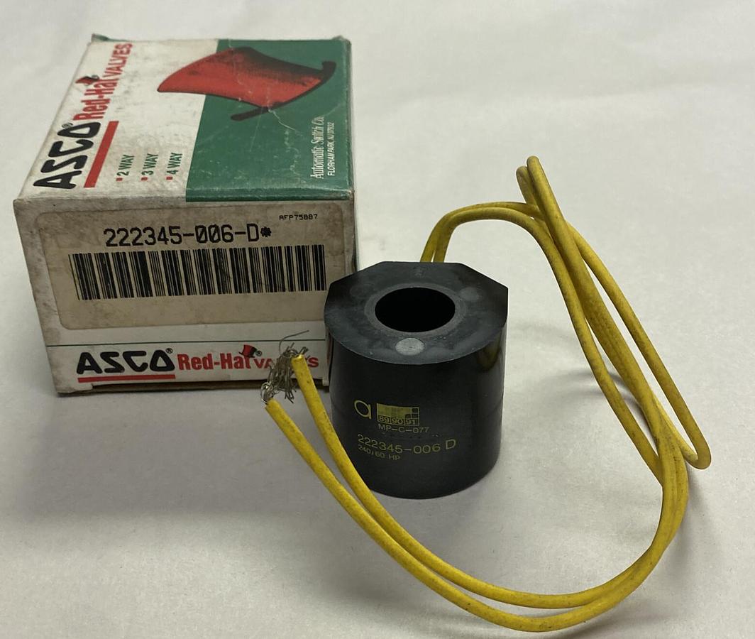 Used ASCO,222345-006-D,COIL NEW