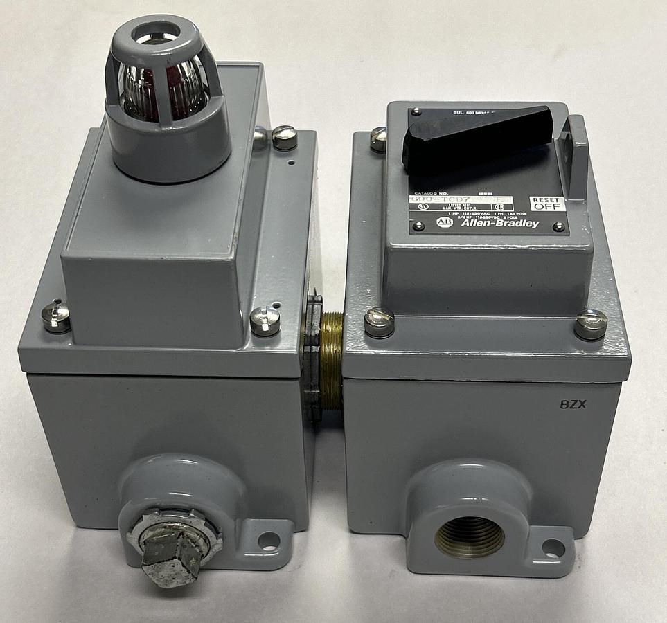 ALLEN BRADLEY,600-TCD7,SER E MANUAL STARTING SWITCH NEW NO BOX