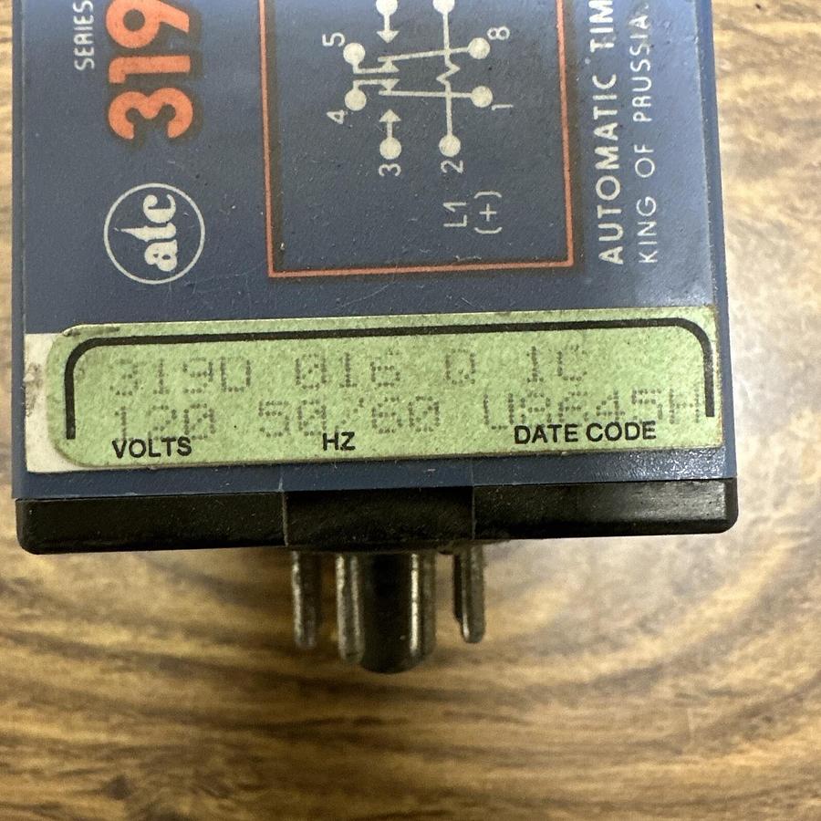 Used ATC,0319D 016,5 Ranger On Delay Adjustable Timer