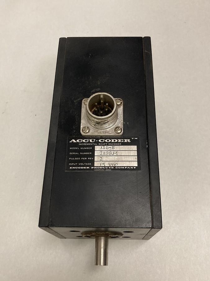 Accu-Coder,716-S,Incremental Shaft Encoder 15VDC