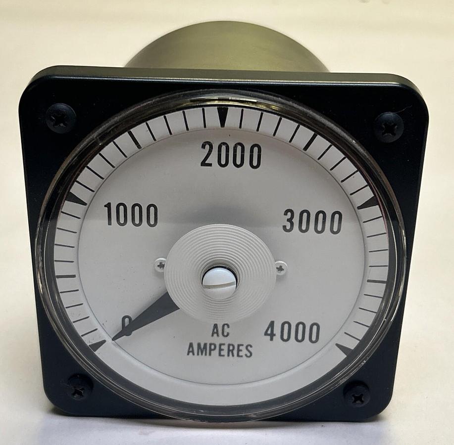 Used GENERAL ELECTRIC,103131LSUA,AMMETER 0-4000 AC AMPERES REFURBISHED