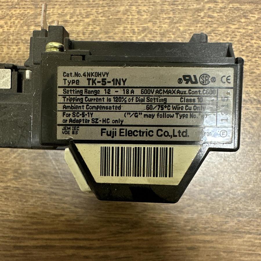 Used Fuji,TR-5-1NY,Thermal Overload Relay