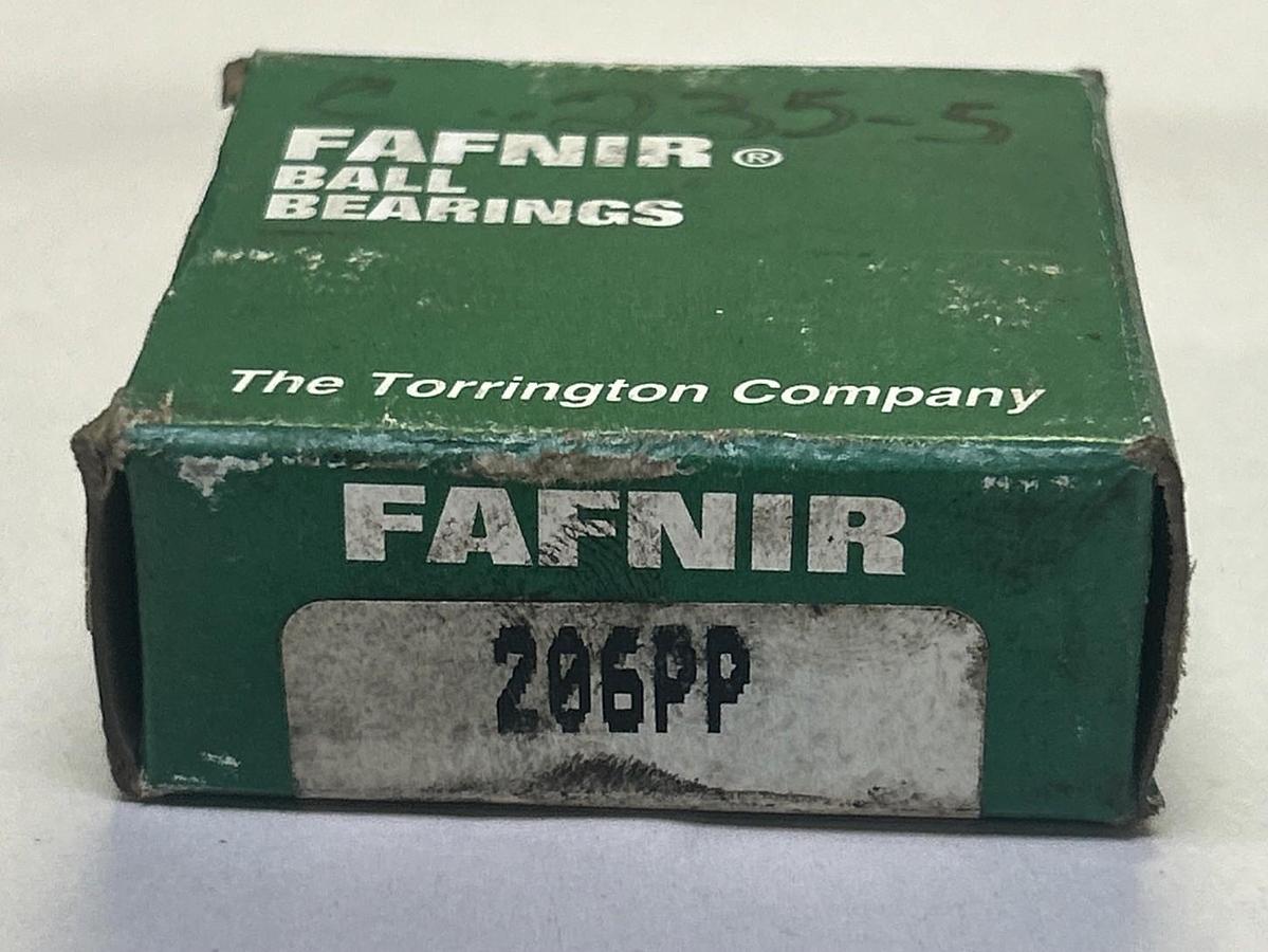 FAFNIR,206PP,RADIAL/DEEP GROOVE BALL BEARING NOS