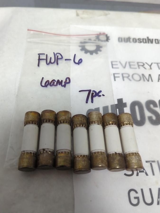 COOPER BUSSMANN,FWP-6,SEMICONDUCTOR 6 AMP FUSE LOT OF 7 NOS