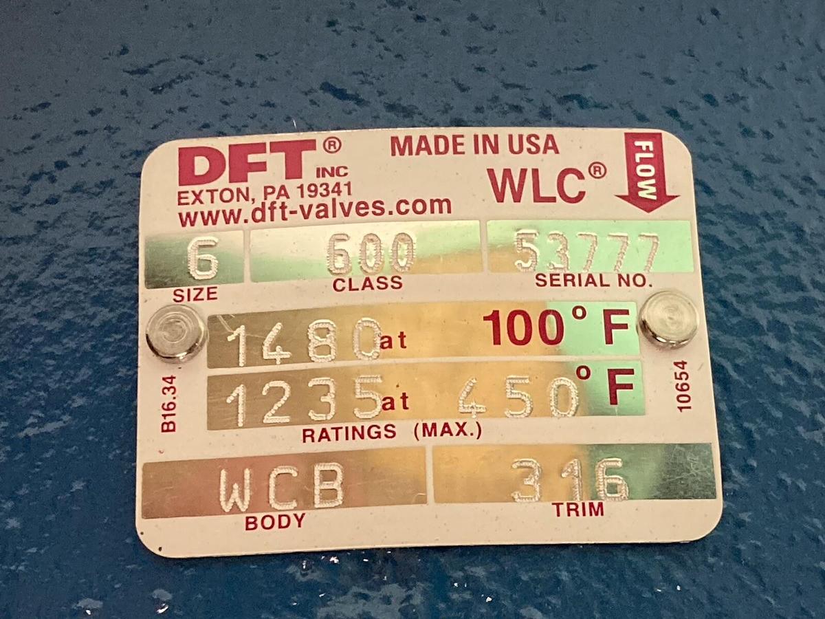 Used DFT,600 Class WCB Body,2 Inch Check Valve 316 Trim