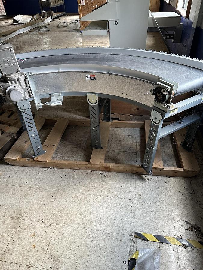 Used Transnorm,TS1500/100,Power Belt Curve 16" Belt 90 Degree Turn