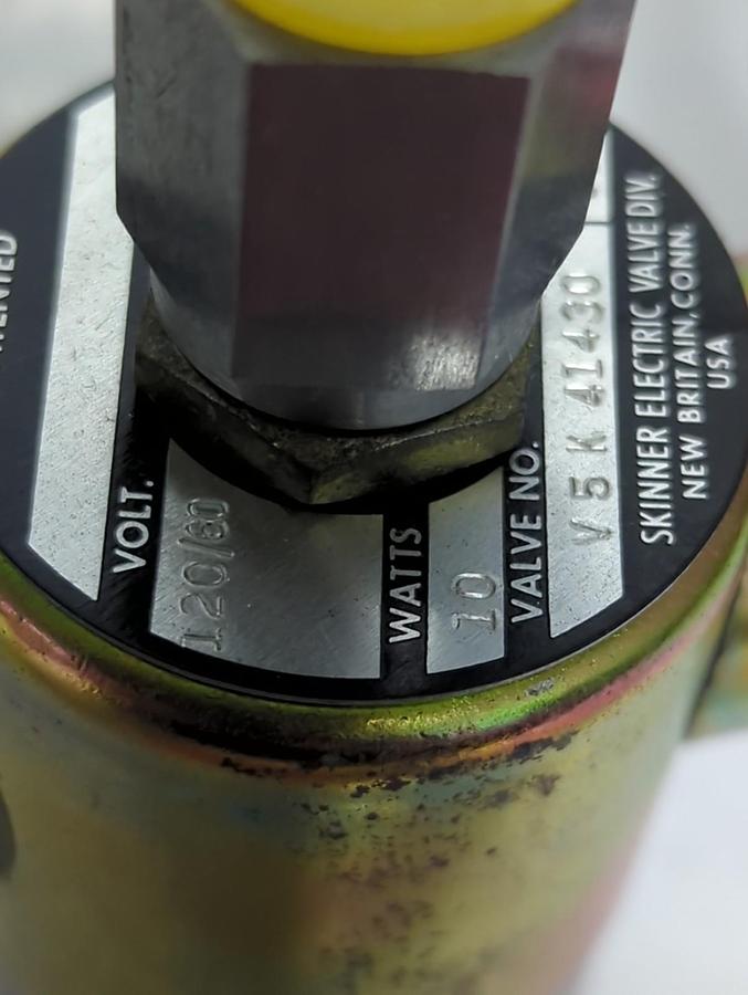SKINNER ELECTRIC,V5K 41430,VALVE 10WATT 20PSI NOS