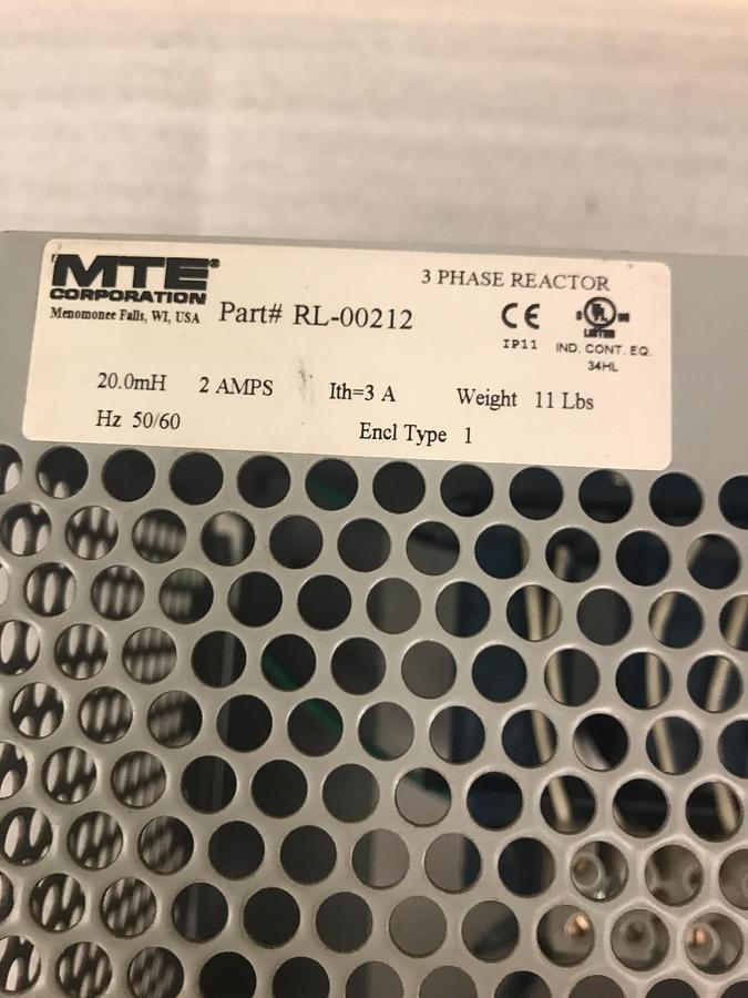 Used MTE,RL-00212,LINE REACTOR