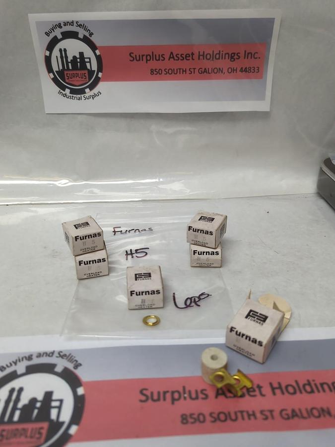 FURNAS,H5,OVERLOAD HEATER ELEMENT LOT OF 6 NOS