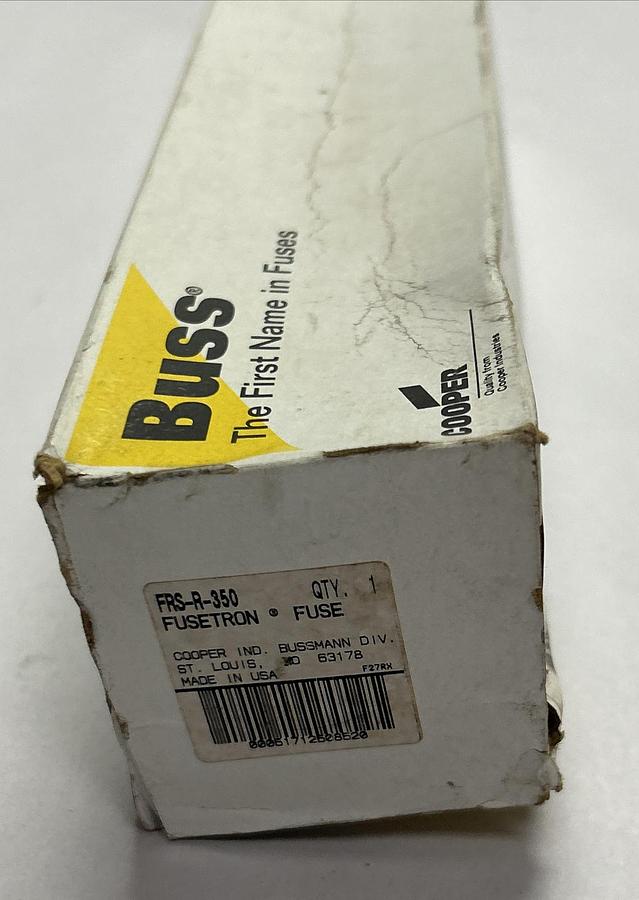 Used COOPER BUSSMANN,FRS-R-350,FUSETRON FUSE 350A 600V NEW