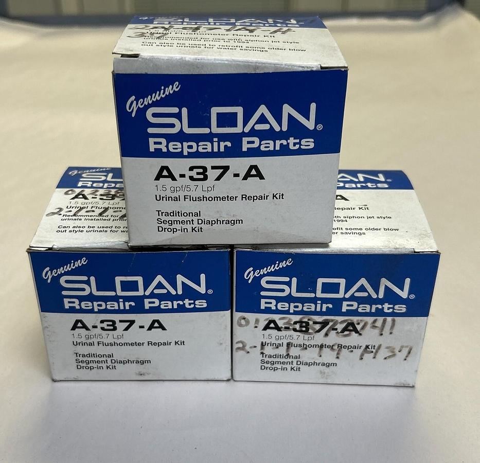 SLOAN,A-37-A,REPAIR KIT LOT OF 3 NOS