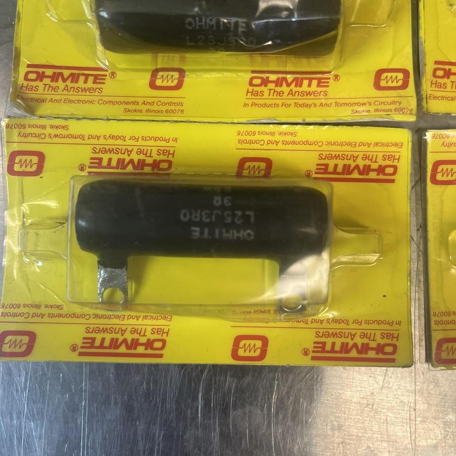 OHMITE,L25J3R0,RESISTOR 25 WATT 3 OHMS LOT OF 5