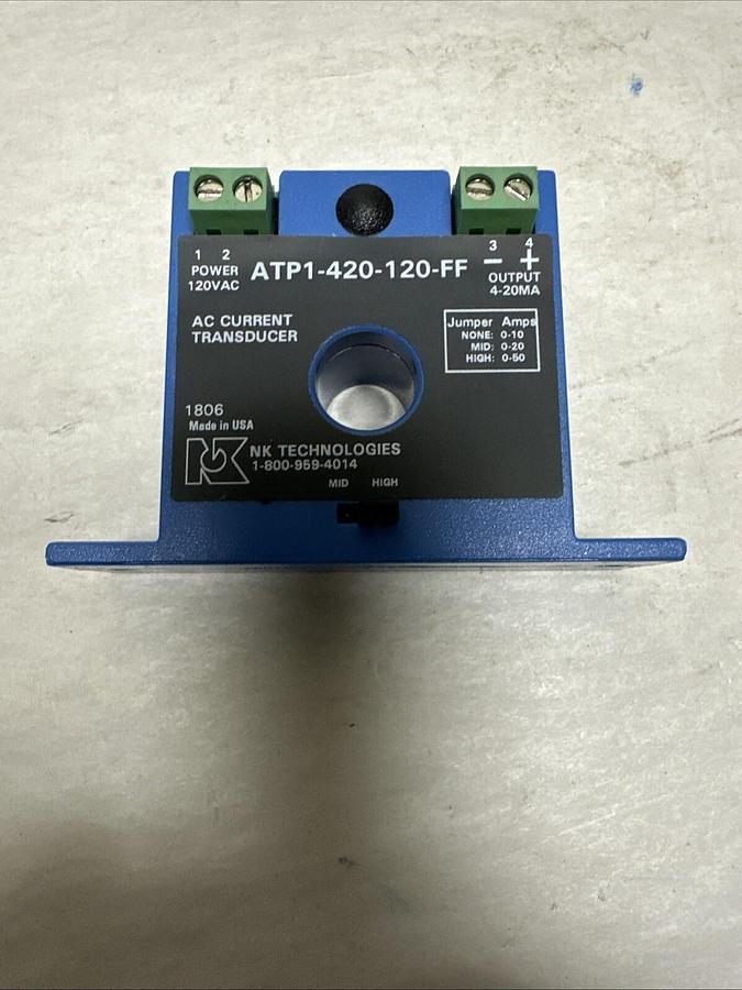 Used NK Technologies,ATP1-420-120-FF,Fixed Core AC Current Transformer