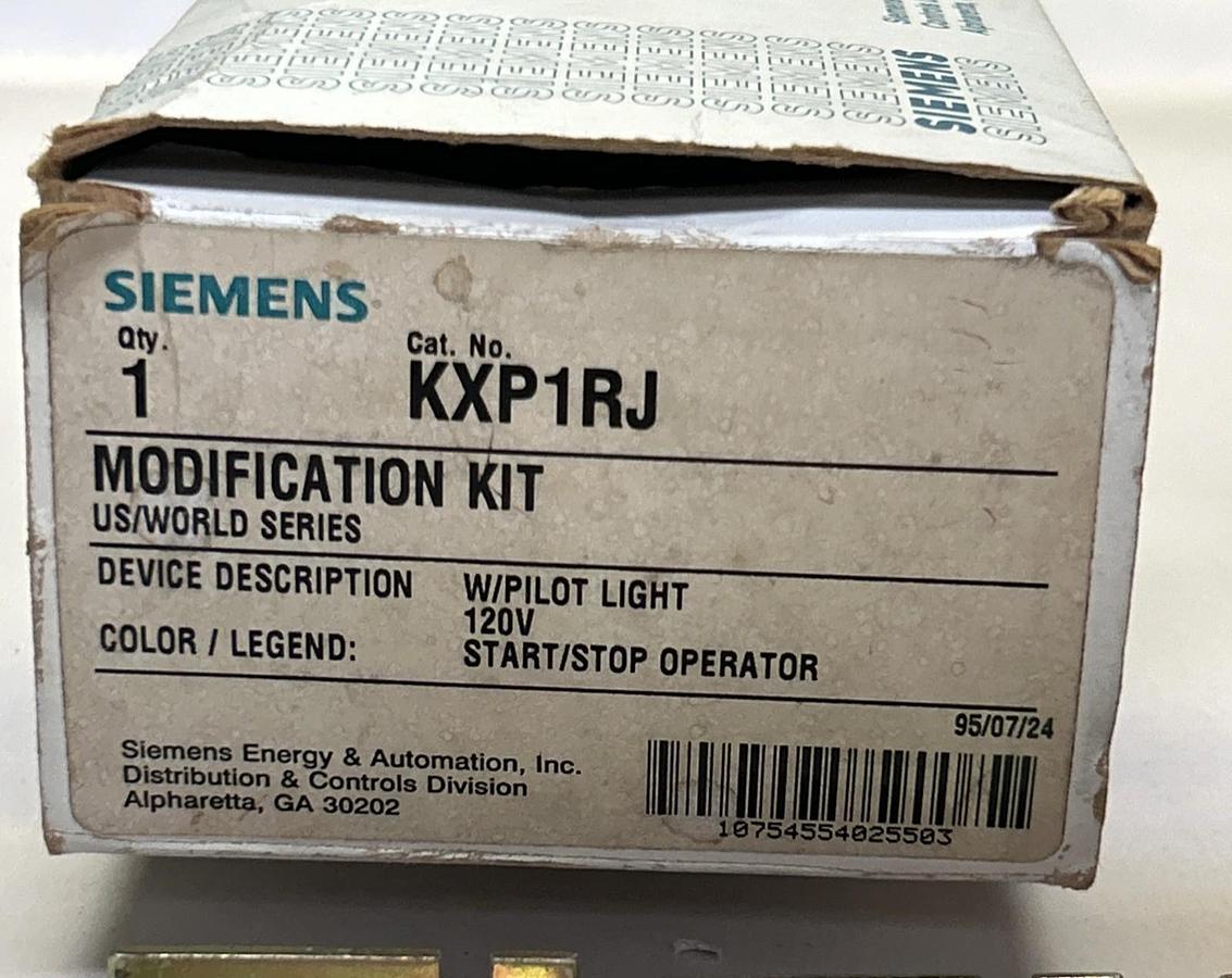 SIEMENS,KXP1RJ,MODIFICATION KIT START/STOP OPERATOR NOS