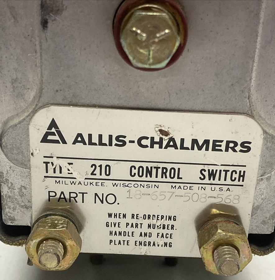Used Allis-Chalmers,18-657-508-568,Control Switch
