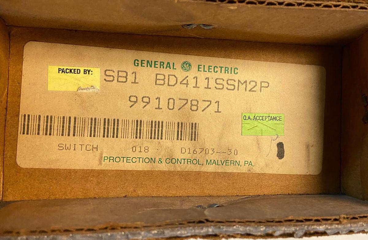Used General Electric,BD411SSM2P,SB1 Drum Switch