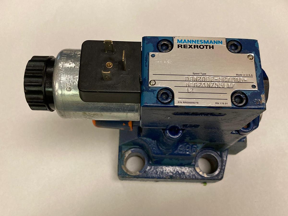 Used Mannesmann Rexroth,DBW20B2-52/315-6EG24NZ55LV/12,Hydraulic Relief Valve