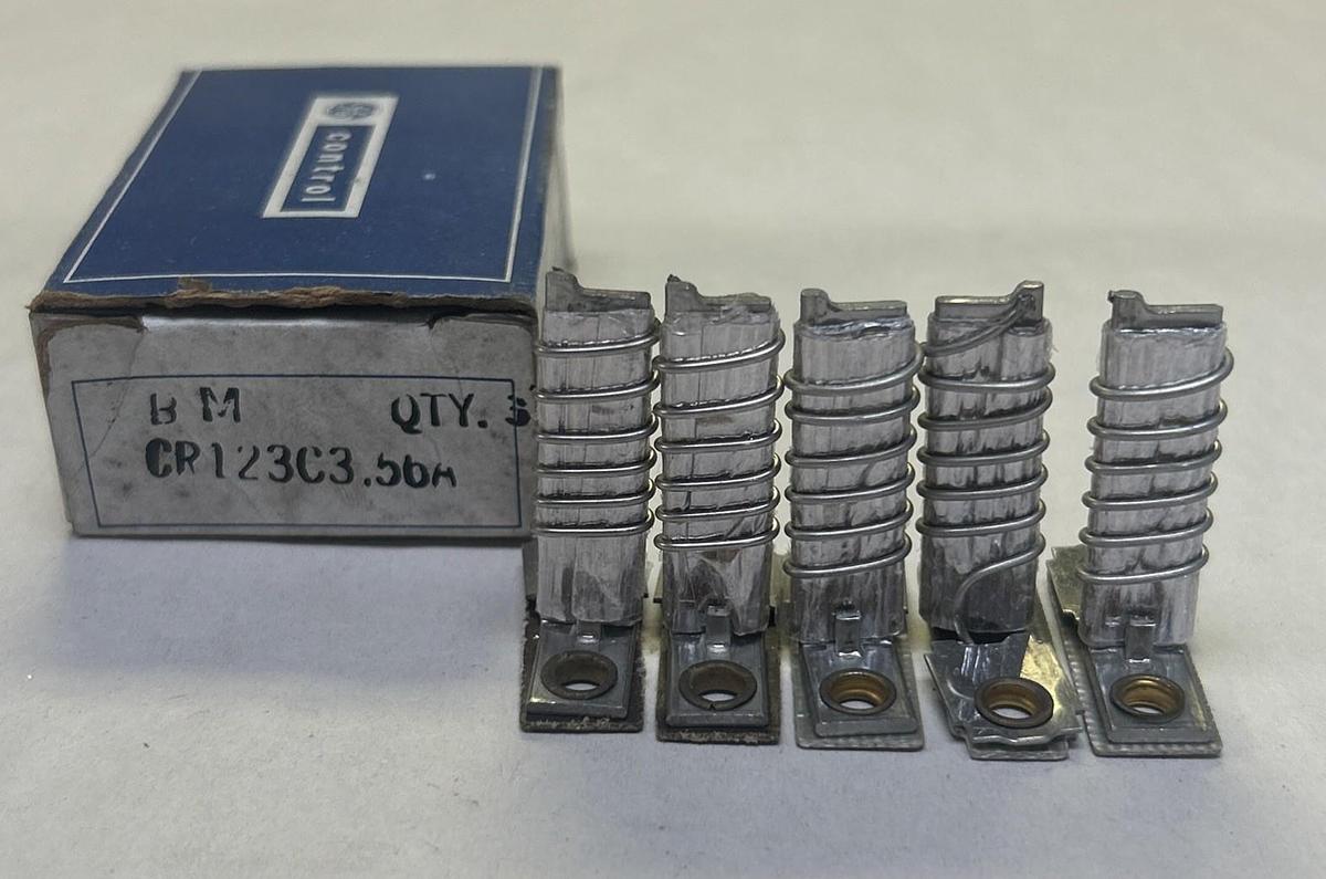 GENERAL ELECTRIC,CR123C3.56A,THERMAL OVERLOAD HEATER ELEMENT LOT OF 5 NOS