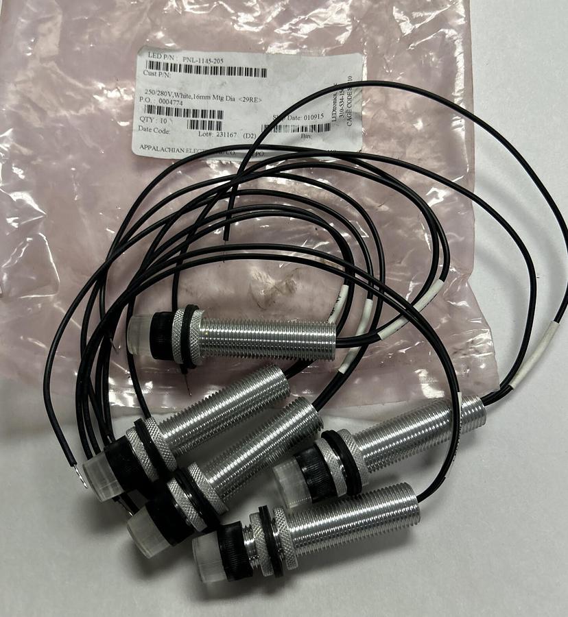 LEDTRONICS,PNL-1145-205,LED PANEL INDICATOR LOT OF 5 NEW