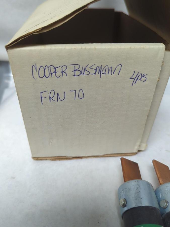 Used COOPER BUSSMANN,FRN-70,FUSETRON 70 AMP FUSE LOT OF 4 PRE-OWNED