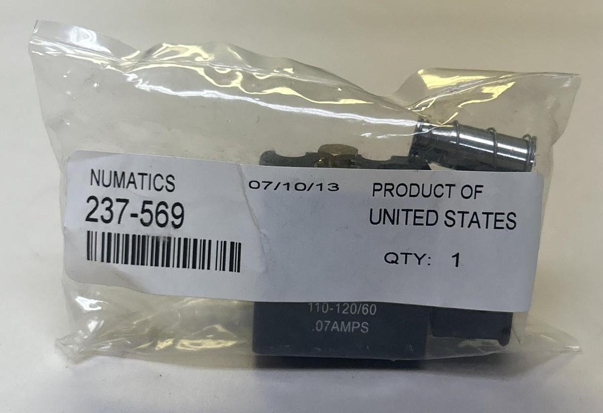 Used NUMATICS,237-569,SOLENOID COIL NOS