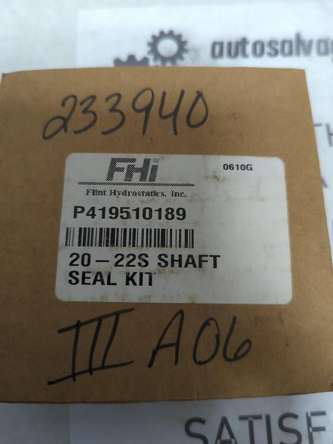 FLINT HYDROSTATIC INC.,P419510189,SHAFT SEAL KIT NOS