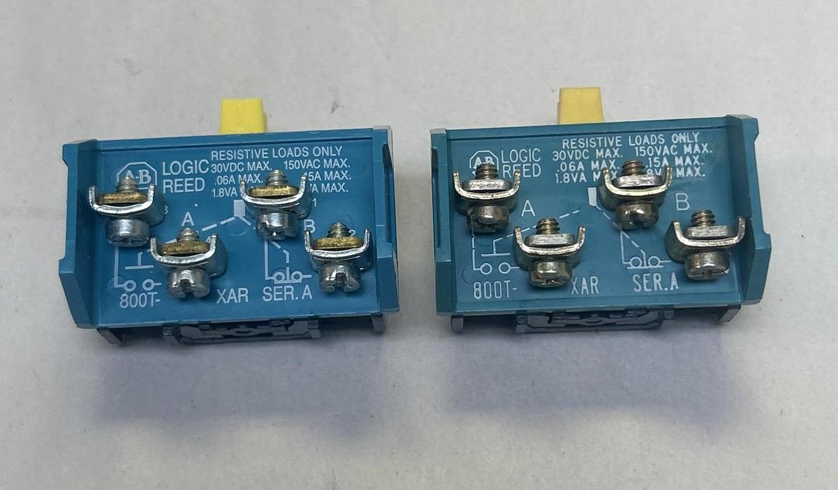 ALLEN BRADLEY,800T-XAR,CONTACT BLOCK LOT OF 2 NOS