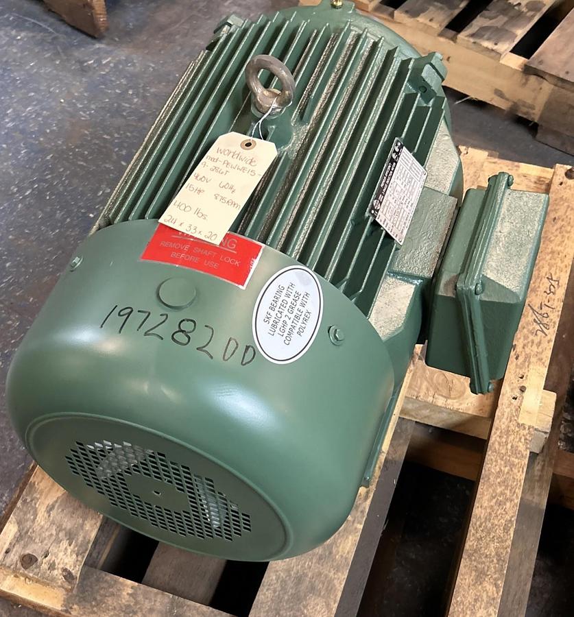 WORLDWIDE,PEWWE15-9-286T,INDUCTION MOTOR 15HP 875RPM 230/460V 286T FRAME