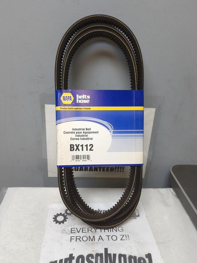NAPA,BX112,INDUSTRIAL BELT 21/32 IN X 115 IN NOS