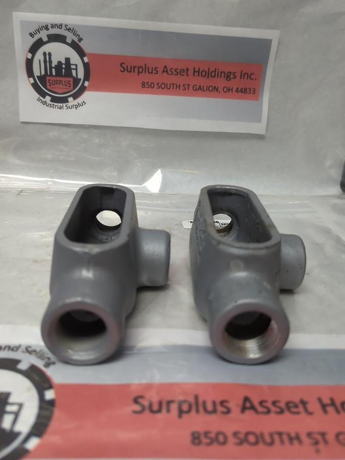 APPLETON,T27,FM7 CONDUIT BODY 3/4 INCH LOT OF 2 NOS
