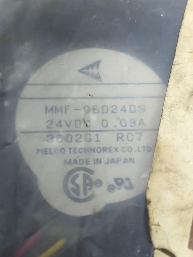 MELCO,MMF-06D24DS,INVERTER COOLING FAN 24VDC 0.09A NOS