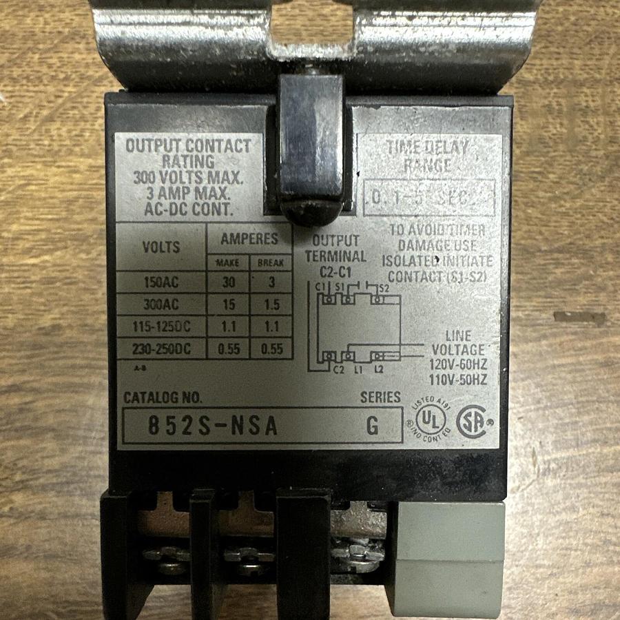 Used Allen Bradley,852S-NSA,Relay
