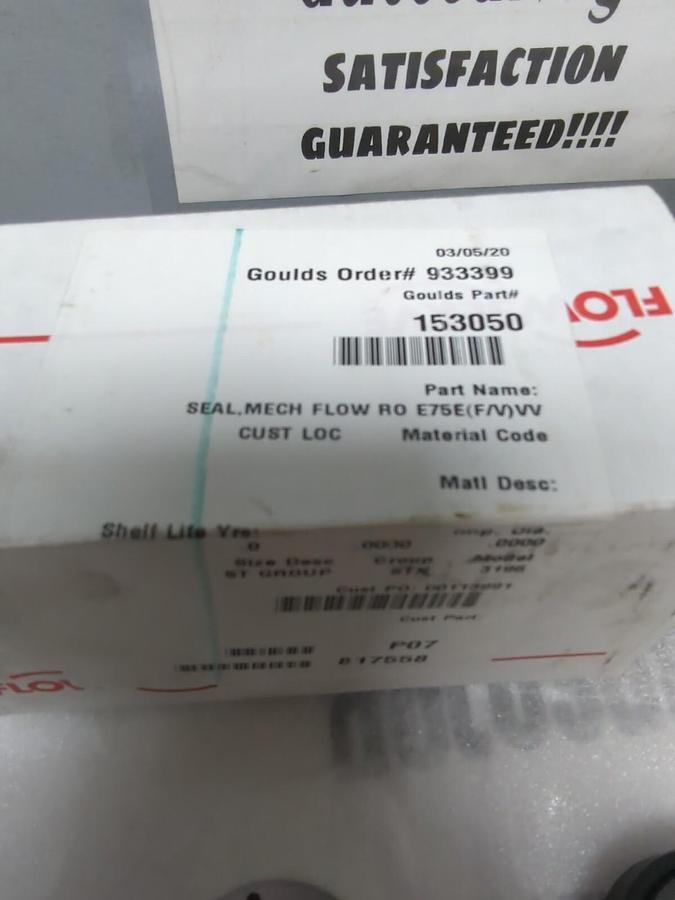 FLOWSERVE,153050,MECH. SEAL KIT 1.375 INCH FOR GOULDS PUMP A04703A01 NOS