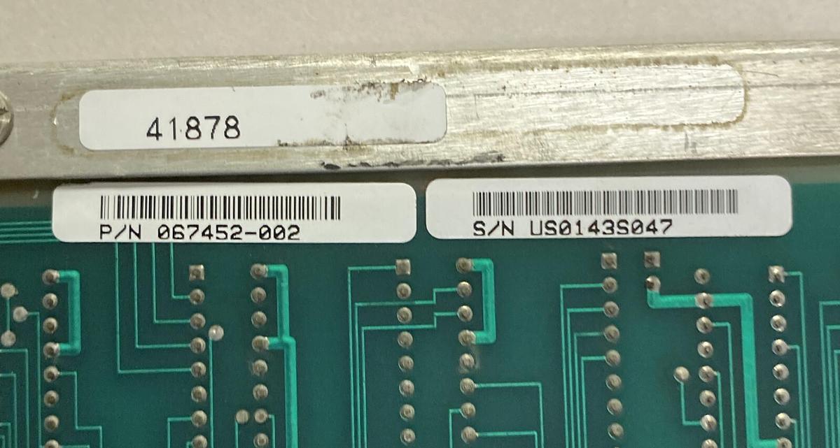 Used ABB,067452-002,PROCESSOR ASSEMBLY CIRCUIT BOARD