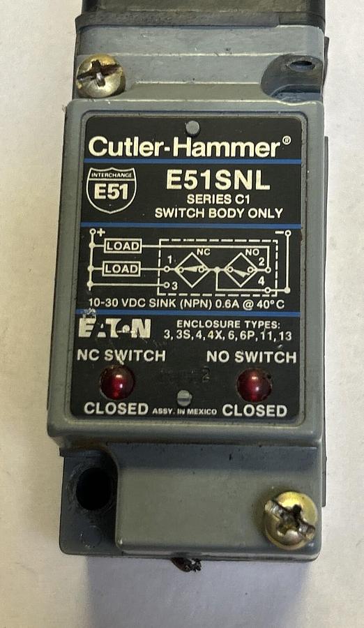 Used CUTLER-HAMMER,E51SNL,LIMIT SWITCH