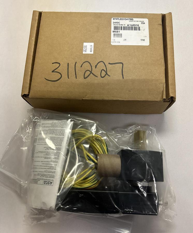 Used ASCO,EFHTL8551G417MS,SOLENOID VALVE NEW